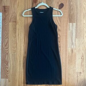 Wild Fable Black Ribbed Sleeveless Mini Dress